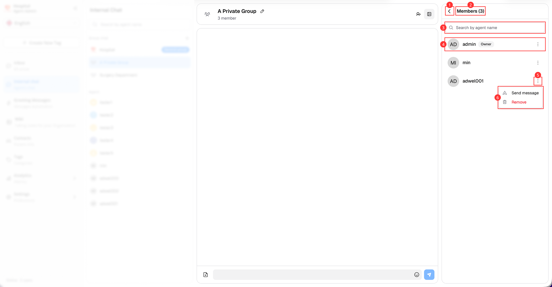 Members Management Panel